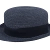Straw Hat-Mayser Dorle Paperbr Blue Straw Hat -