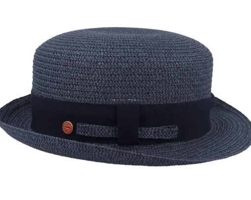 Straw Hat-Mayser Dorle Paperbr Blue Straw Hat -