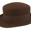 Bowler Hats-Mayser Dorle Wool Soft Chestnut Bowler - Brown
