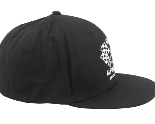 Fitted-Alpinestars Double Check Flatbill Hat Black/White Fitted -
