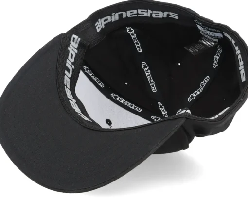 Fitted-Alpinestars Double Check Flatbill Hat Black/White Fitted -