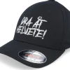 Hot Kränkt! Dra Åt Helvete Patch Flexfit Wooly Combed - Black