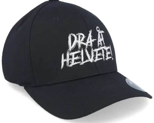 Hot Kränkt! Dra Åt Helvete Patch Flexfit Wooly Combed - Black