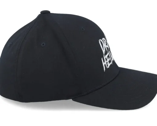 Hot Kränkt! Dra Åt Helvete Patch Flexfit Wooly Combed - Black