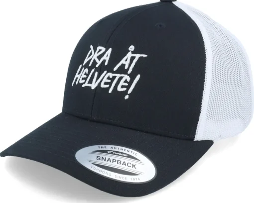 Hot Kränkt! Dra Åt Helvete Patch Flexfit Wooly Combed - Black