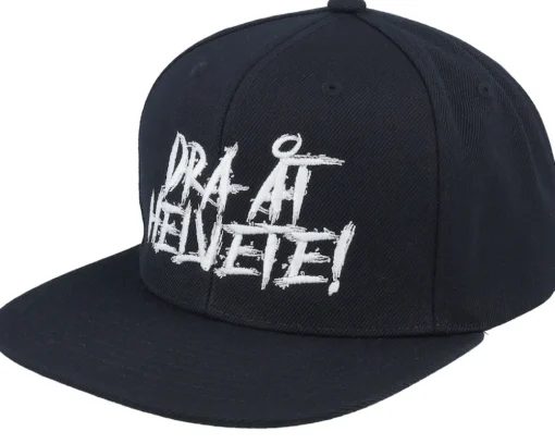 Hot Kränkt! Dra Åt Helvete Patch Flexfit Wooly Combed - Black
