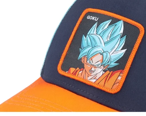 Trucker-Capslab Dragon Ball Goku Black/Orange Trucker - Blue