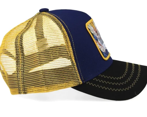 Kids-Capslab Dragon Ball Majin Vegeta Navy/Black/Yellow Trucker - Blue
