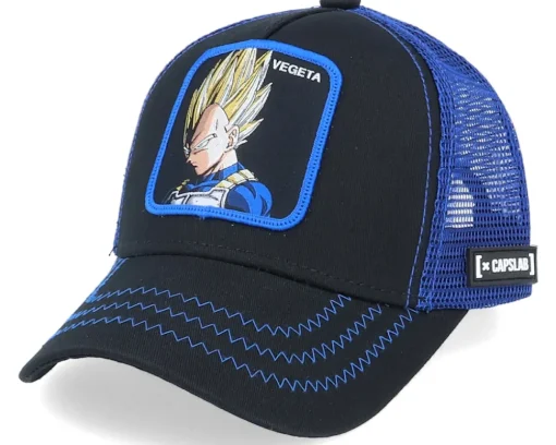 Kids-Capslab Dragon Ball Majin Vegeta Navy/Black/Yellow Trucker - Blue