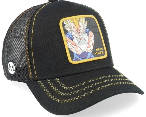Kids-Capslab Dragon Ball Majin Vegeta Navy/Black/Yellow Trucker - Blue
