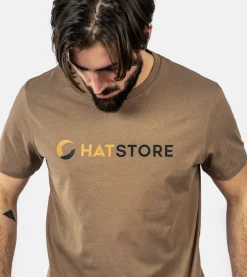 Accessories-Hatstore Driftwood /Black T-shirt - Brown