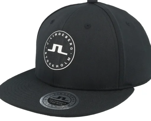 Snapback-J.Lindeberg Drive Cap Black Snapback -