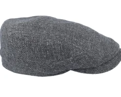 Flat Caps-Stetson Driver Cap Virgin Wool/Linen Grey Flat Cap -