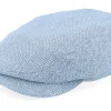 Flat Caps-Stetson Driver Virgin Wool/Linen Soft Blue Flat Cap -