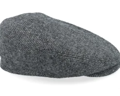 Hot Stetson Driver Wool Anthra Shades Diagonal Flat Cap -