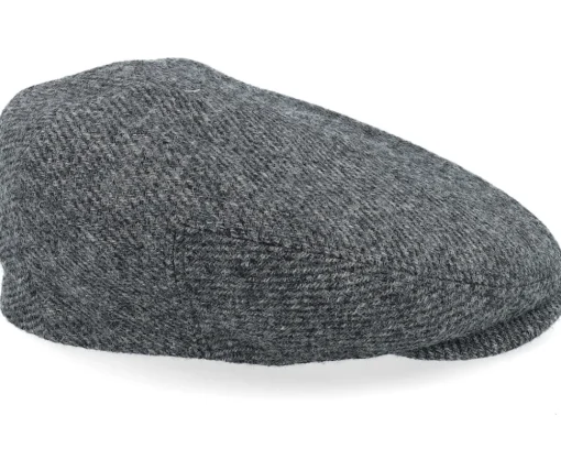 Hot Stetson Driver Wool Anthra Shades Diagonal Flat Cap -