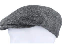 Hot Stetson Driver Wool Anthra Shades Diagonal Flat Cap -