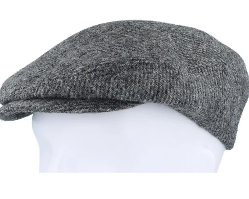 Hot Stetson Driver Wool Anthra Shades Diagonal Flat Cap -