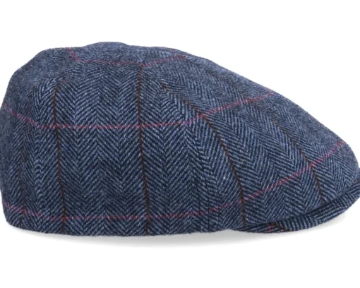 Best Stetson Duck Cap Wool Blue Flat Cap -