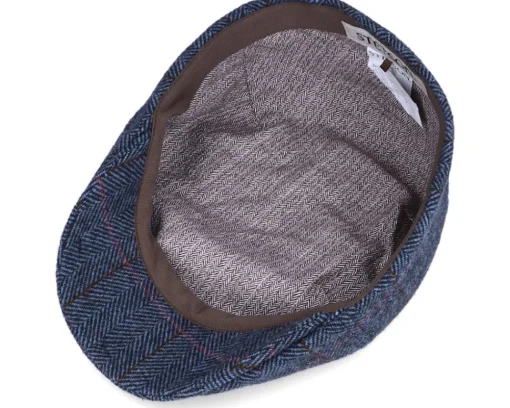 Best Stetson Duck Cap Wool Blue Flat Cap -