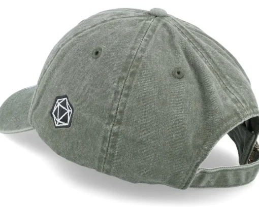 Dad Cap-Critiql Hit Dungeon Lessons Vintage Washed Olive Dad Cap -