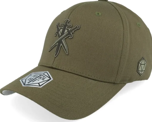 Flexfit-Critiql Hit Dungeon Master Dragon Silhouette Wooly Combed Coyote Flexfit - Brown