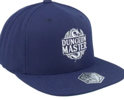 Snapback-Critiql Hit Dungeon Master Logo Dragon Classic Navy Snapback -