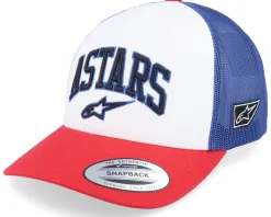 Trucker-Alpinestars Dunker Hat White/Red/Blue Trucker -