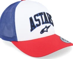 Trucker-Alpinestars Dunker Hat White/Red/Blue Trucker -
