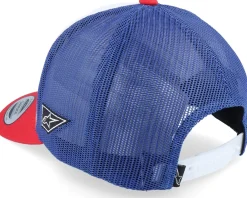 Best Alpinestars Dunker Hat White/Red/Blue Trucker -