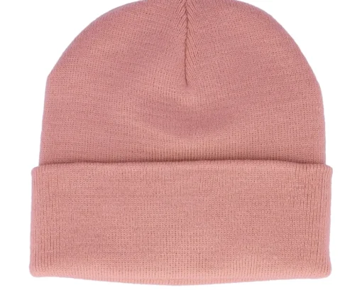 Cuff Beanies-Beechfield Dusky Cuff Blank Beanie - Pink