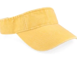 Visor-MJM Hats Dyed Cotton Twill Visor - Yellow