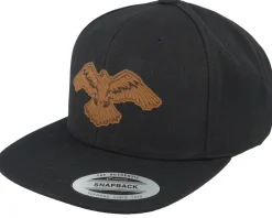 Sale Wild Spirit Eagle Brown Patch Black Snapback -