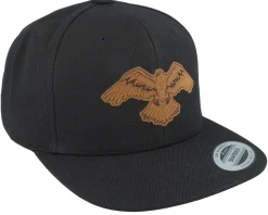 Sale Wild Spirit Eagle Brown Patch Black Snapback -