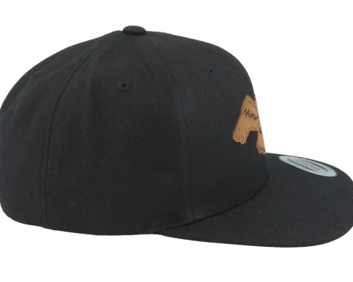 Sale Wild Spirit Eagle Brown Patch Black Snapback -