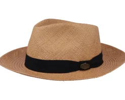Straw Hat-MJM Hats Earnest Panama Biscotto Straw Hat -