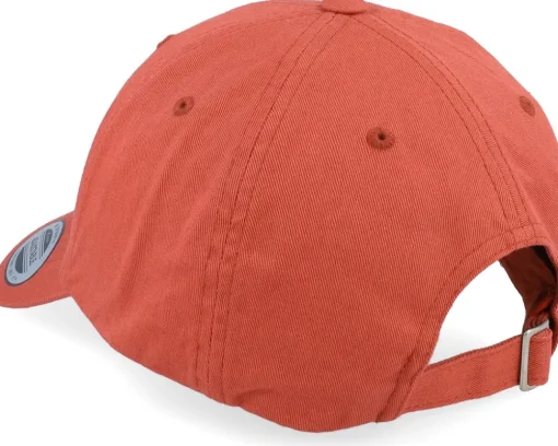Dad Cap-Yupoong Ecowash Rose Red Dad Cap -