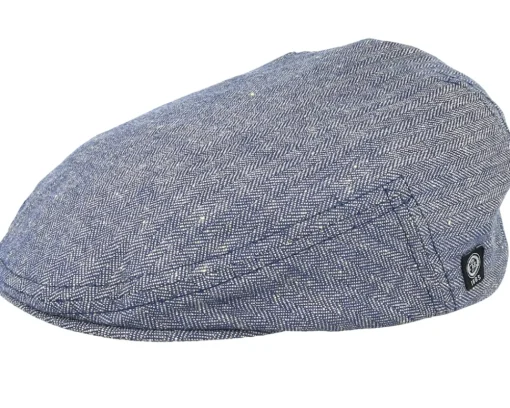 Flat Caps-CTH Ericson Edward Sr. Belo Blue Flat Cap -