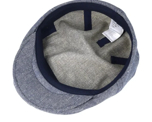 Flat Caps-CTH Ericson Edward Sr. Belo Blue Flat Cap -