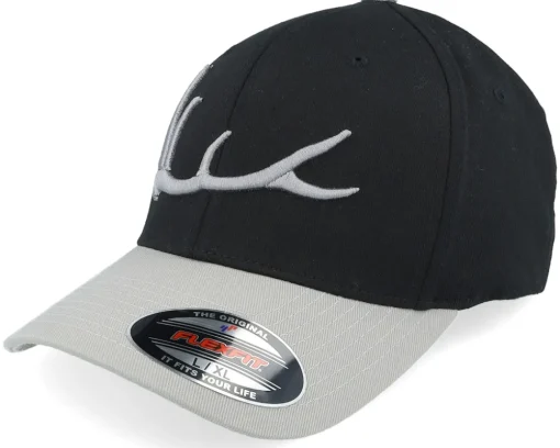 Flexfit-Hunter Elk Antler 3d Black/Silver Flexfit -