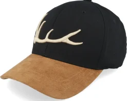 Flexfit-Hunter Elk Antler 3d Black/Suede Flexfit -