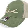 Trucker-Hunter Elk Antler 3d 112fp Split Olive/Tan Trucker -