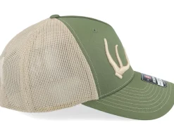 Trucker-Hunter Elk Antler 3d 112fp Split Olive/Tan Trucker -