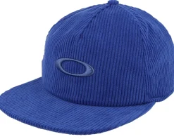 Snapback-Oakley Ellipse Corduroy Hat Crystal Snapback - Blue