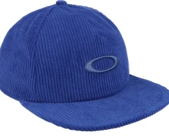Snapback-Oakley Ellipse Corduroy Hat Crystal Snapback - Blue