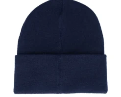 Cuff Beanies-Herschel Elmer Chain Stitch Beanie Black Iris/Golden Yellow Cuff -
