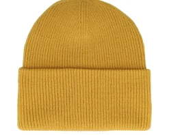 Organic Beanies-Beechfield Engineered Mustard Soft Deep Cuffed - Yellow