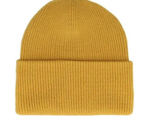 Organic Beanies-Beechfield Engineered Mustard Soft Deep Cuffed - Yellow