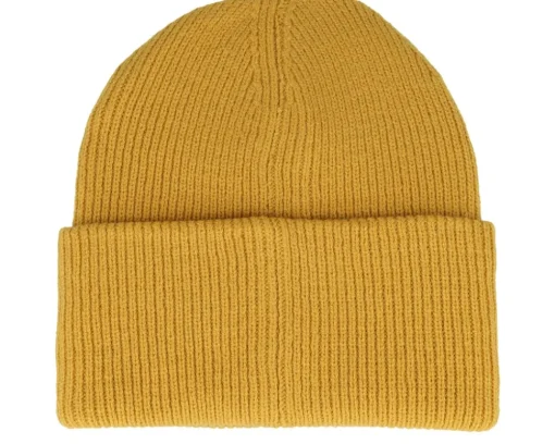 Organic Beanies-Beechfield Engineered Mustard Soft Deep Cuffed - Yellow