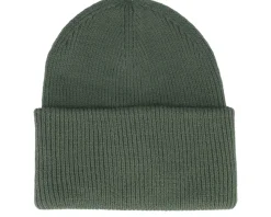 Cuff Beanies-Beechfield Engineered Olive Soft Deep Cuffed - Green